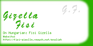 gizella fisi business card